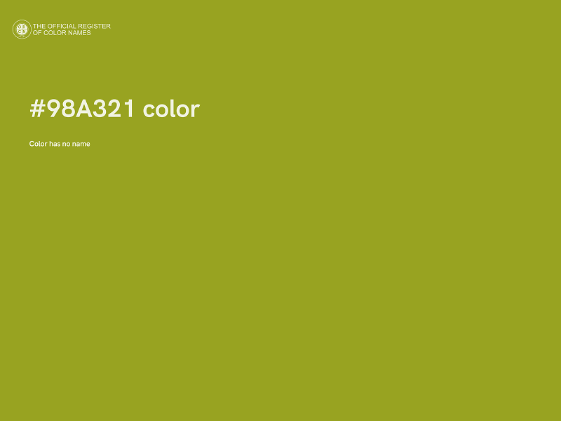 #98A321 color image