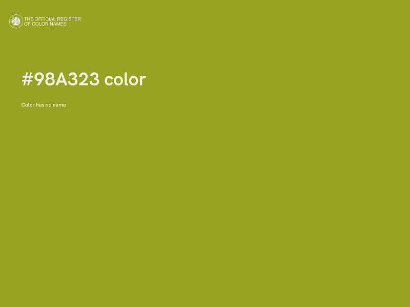 #98A323 color image