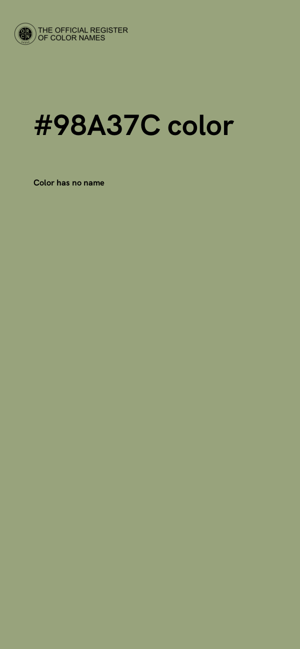 #98A37C color image