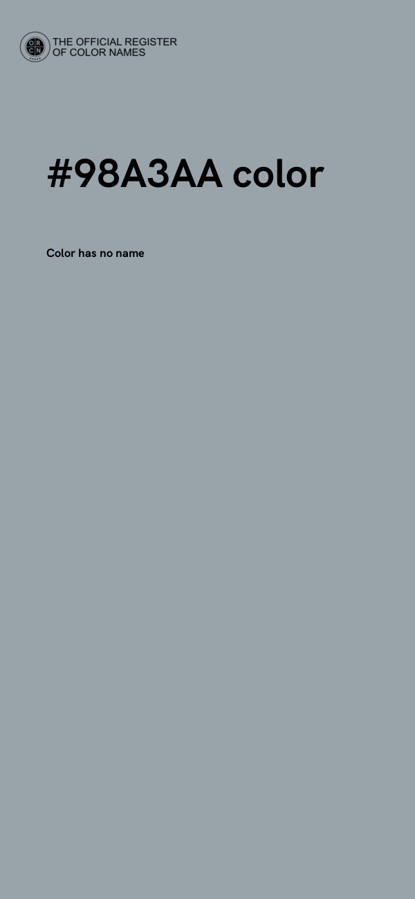 #98A3AA color image