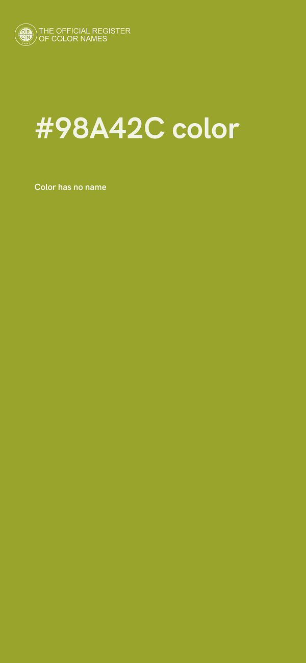 #98A42C color image