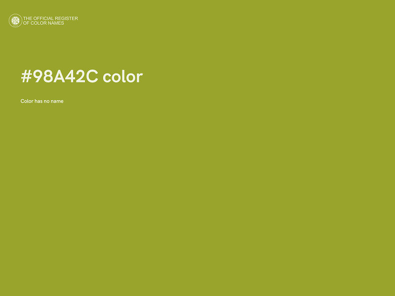 #98A42C color image