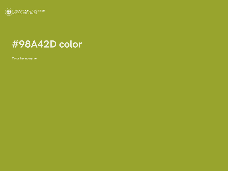 #98A42D color image