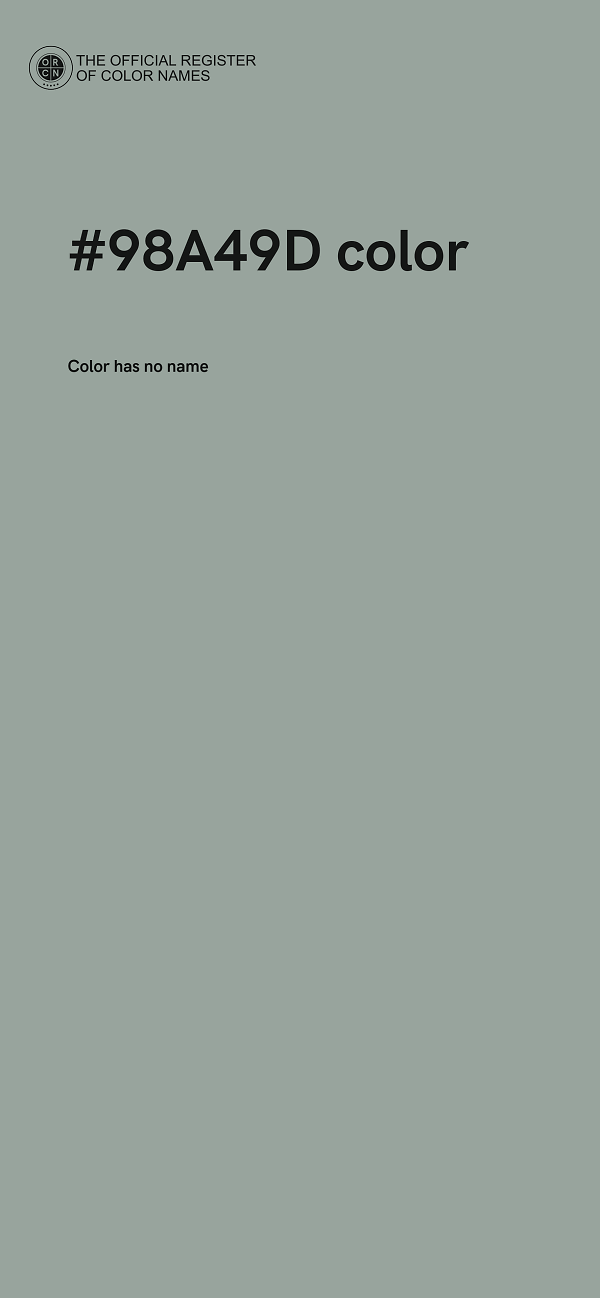 #98A49D color image