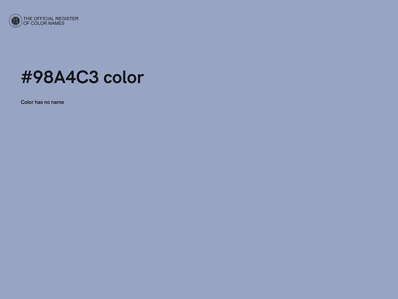 #98A4C3 color image