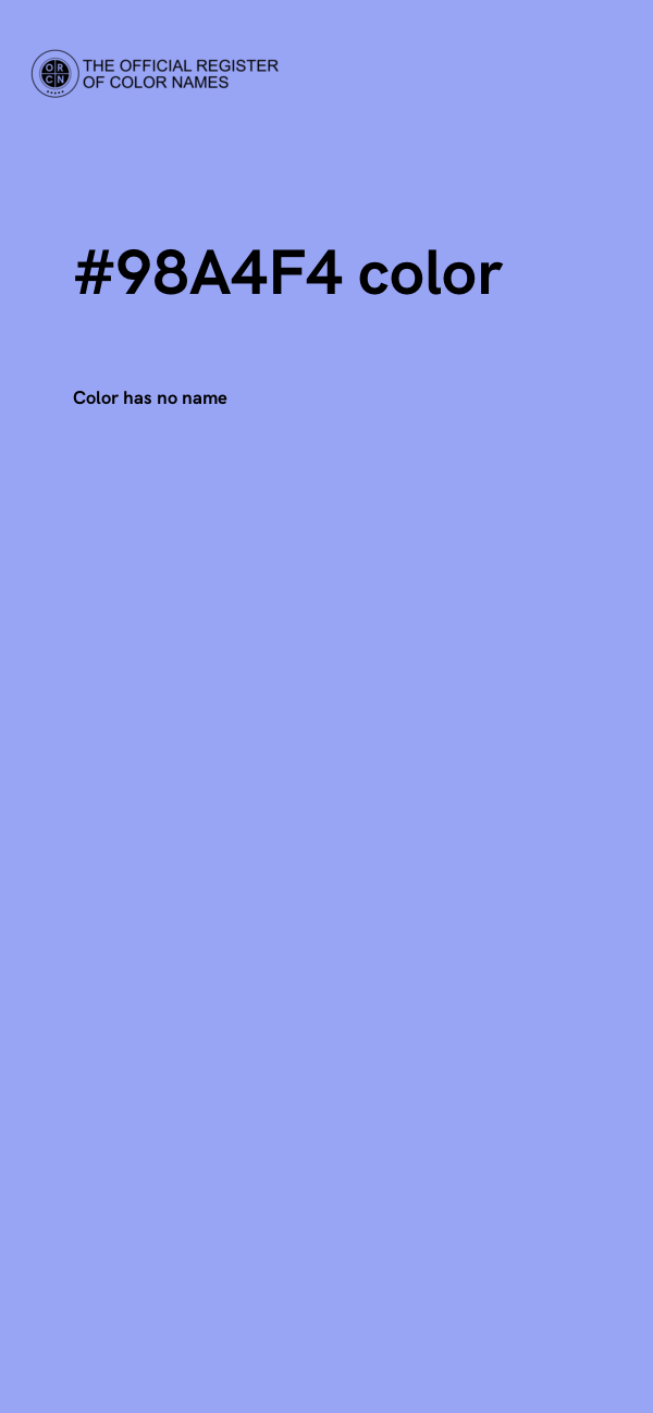 #98A4F4 color image