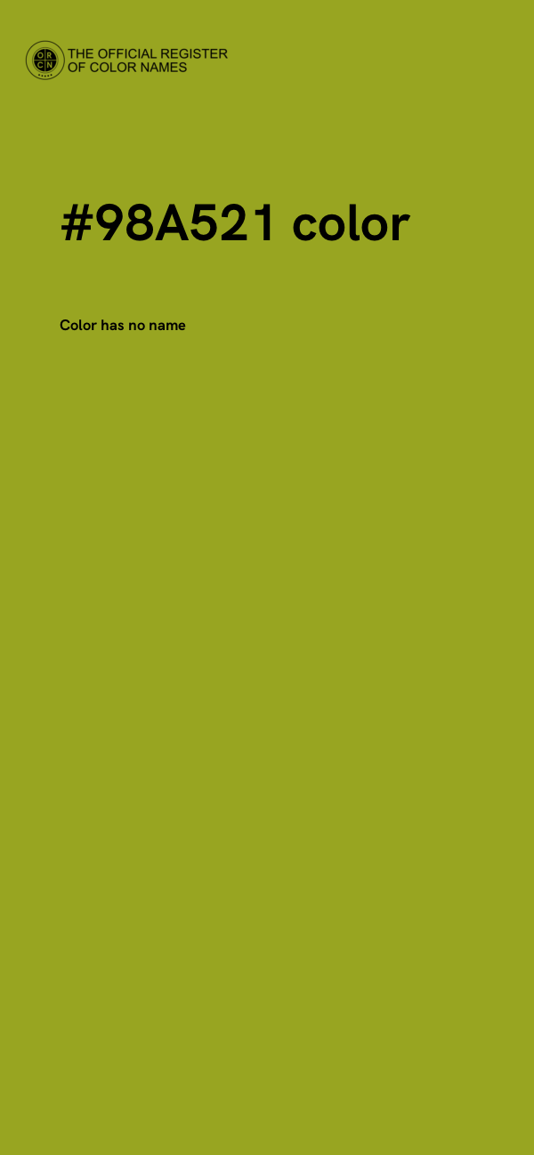 #98A521 color image