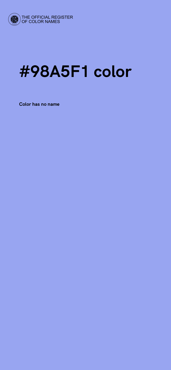 #98A5F1 color image