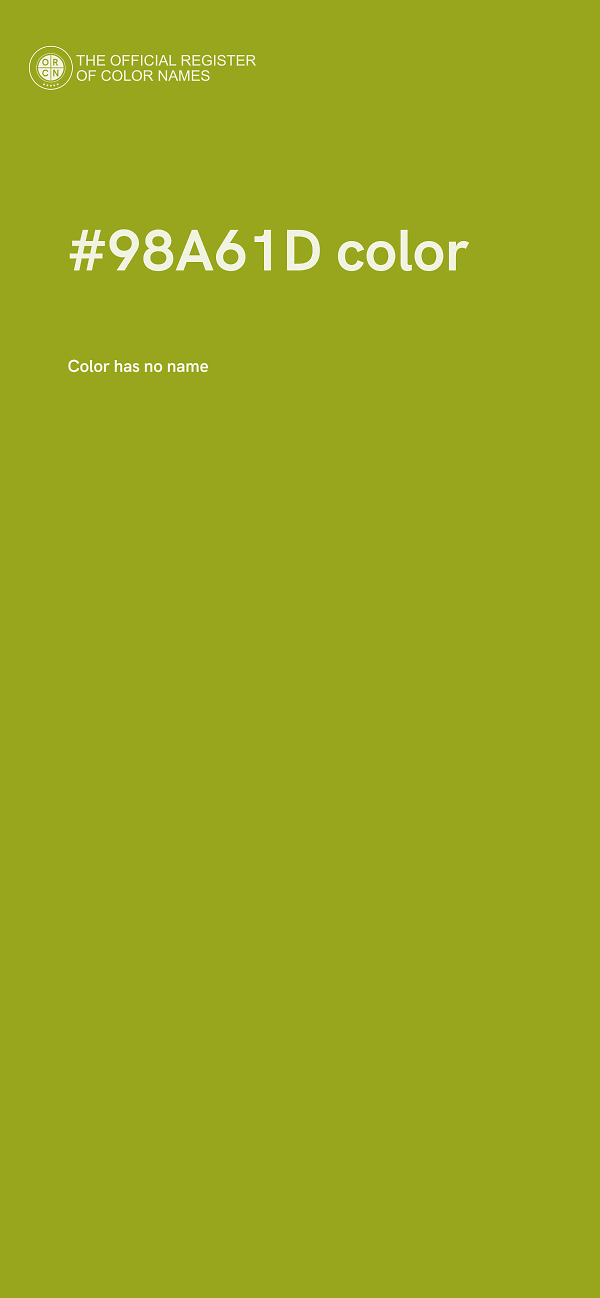 #98A61D color image