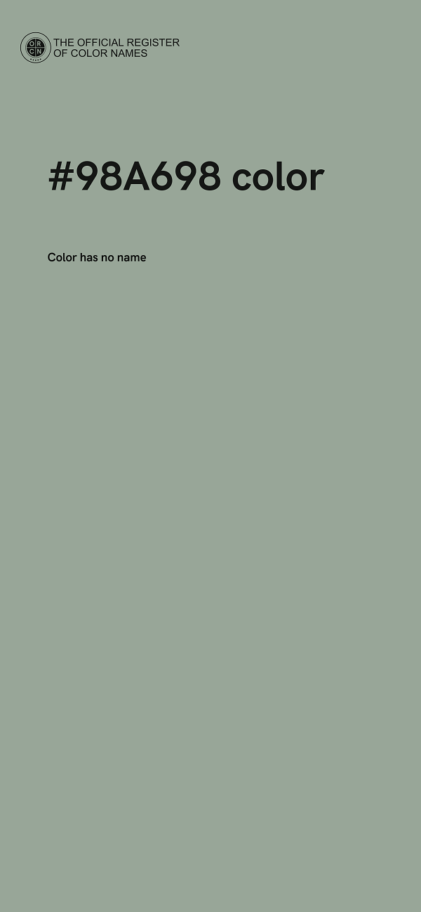 #98A698 color image