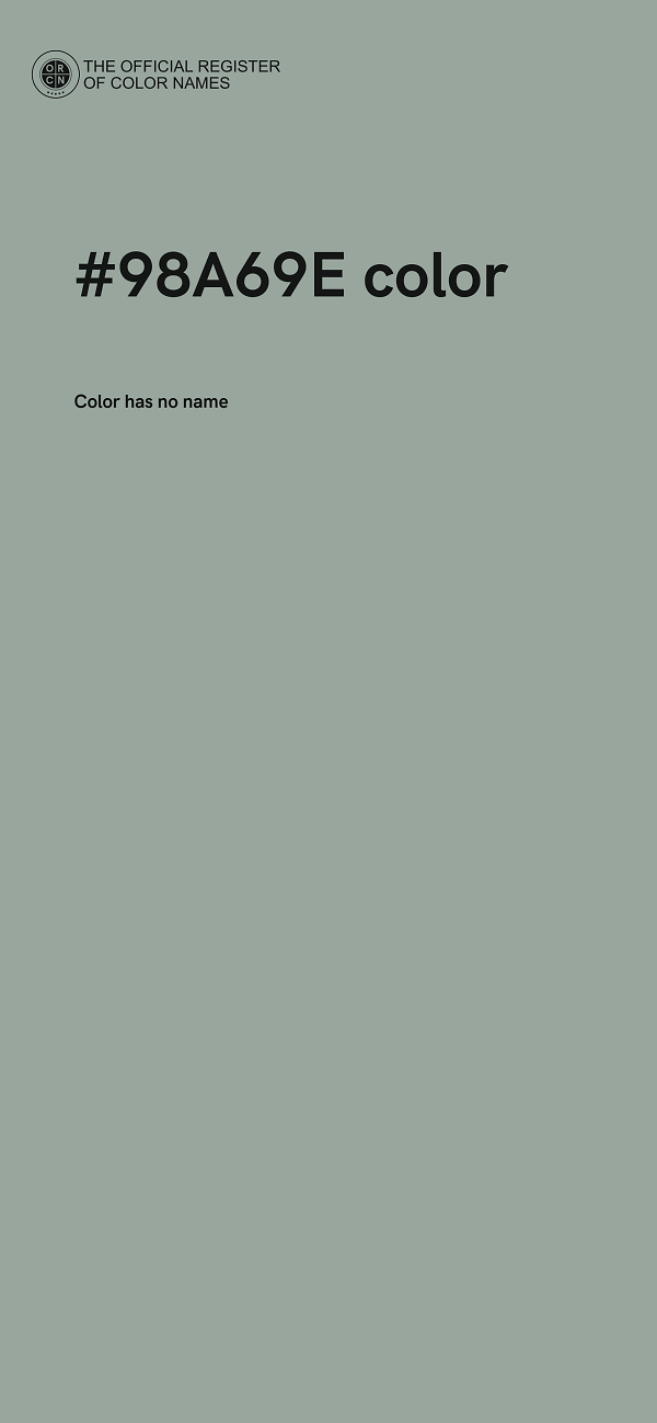 #98A69E color image