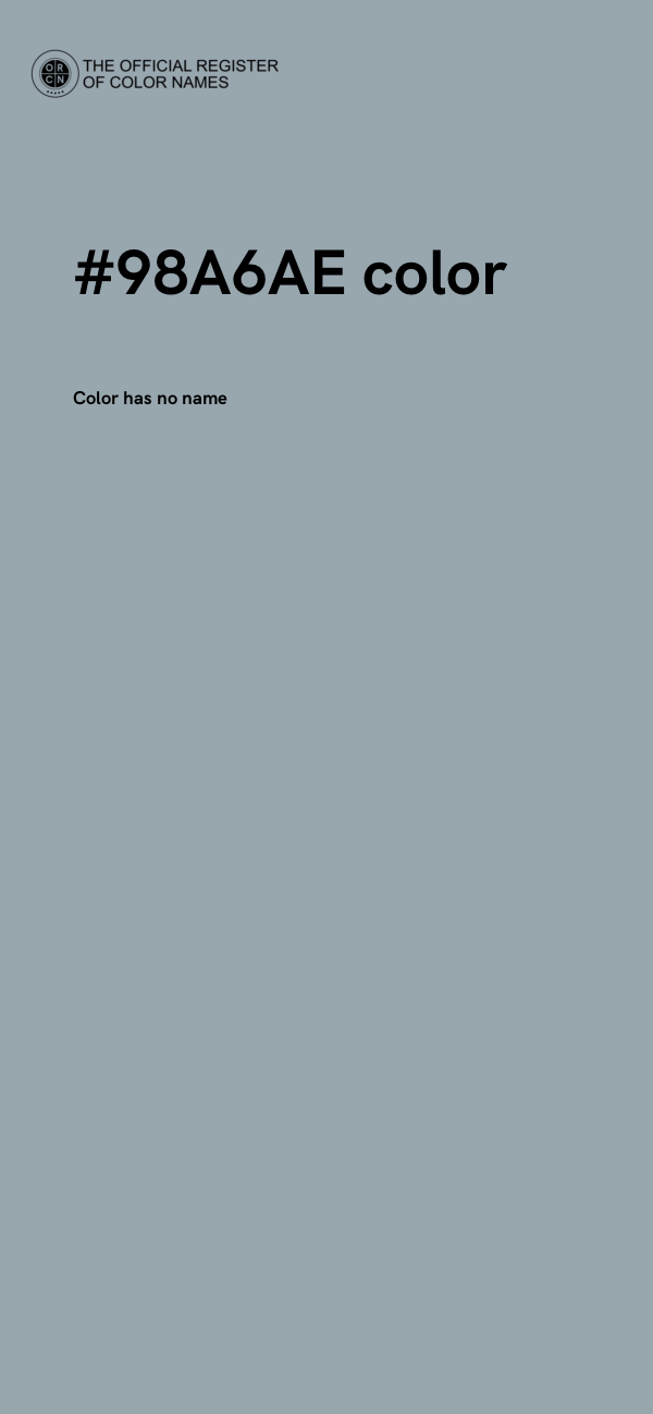 #98A6AE color image