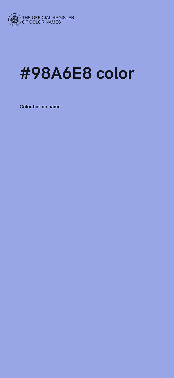 #98A6E8 color image