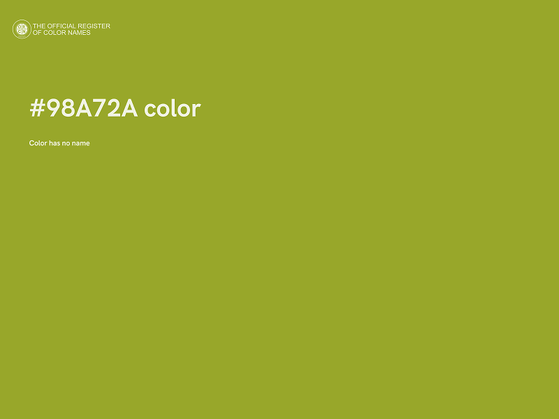 #98A72A color image