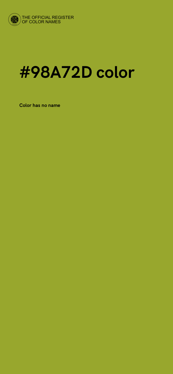 #98A72D color image