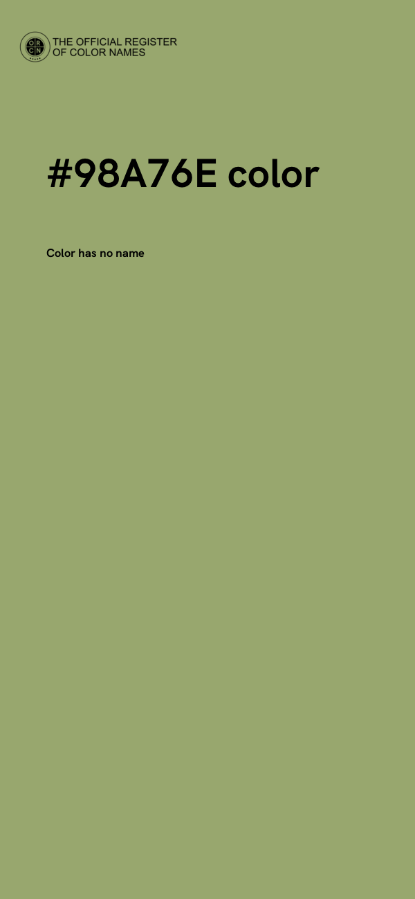 #98A76E color image