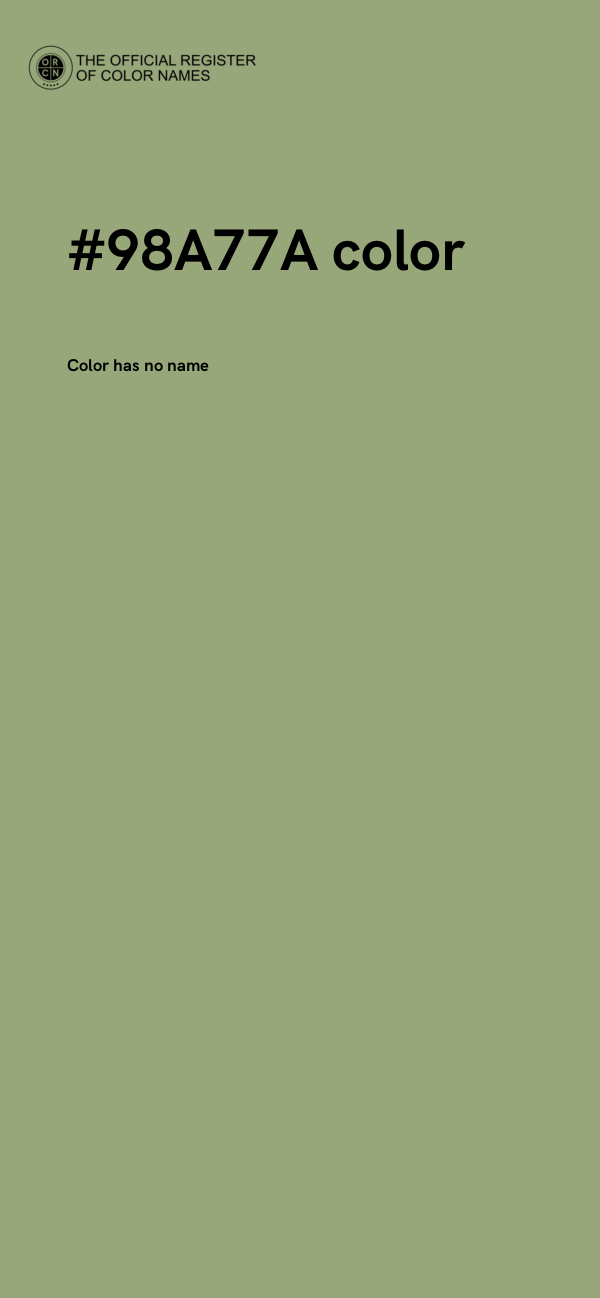 #98A77A color image