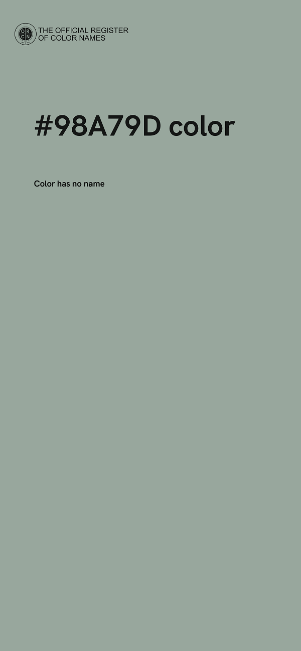 #98A79D color image