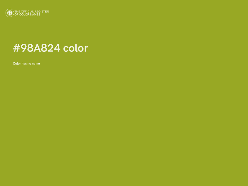 #98A824 color image