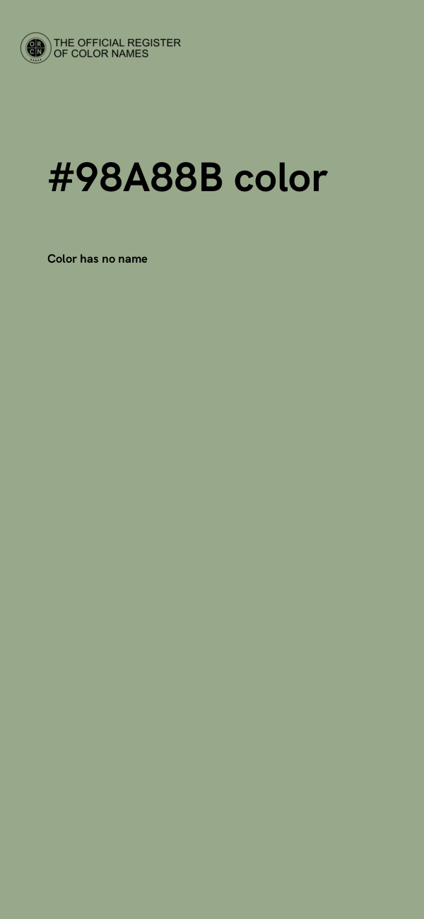 #98A88B color image