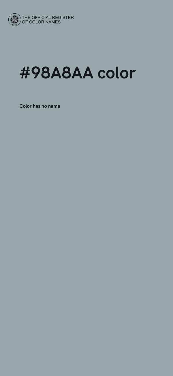 #98A8AA color image