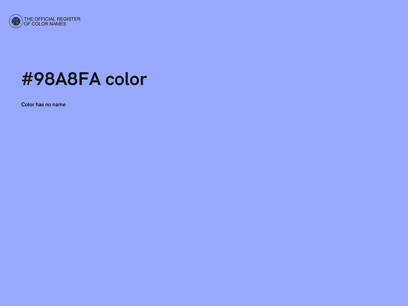 #98A8FA color image