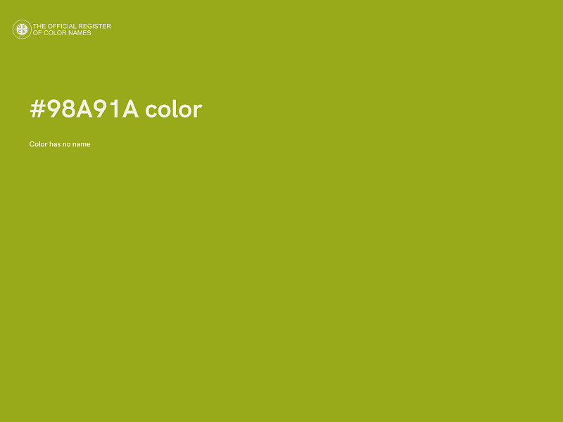 #98A91A color image