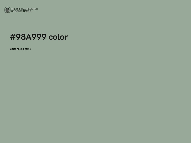 #98A999 color image