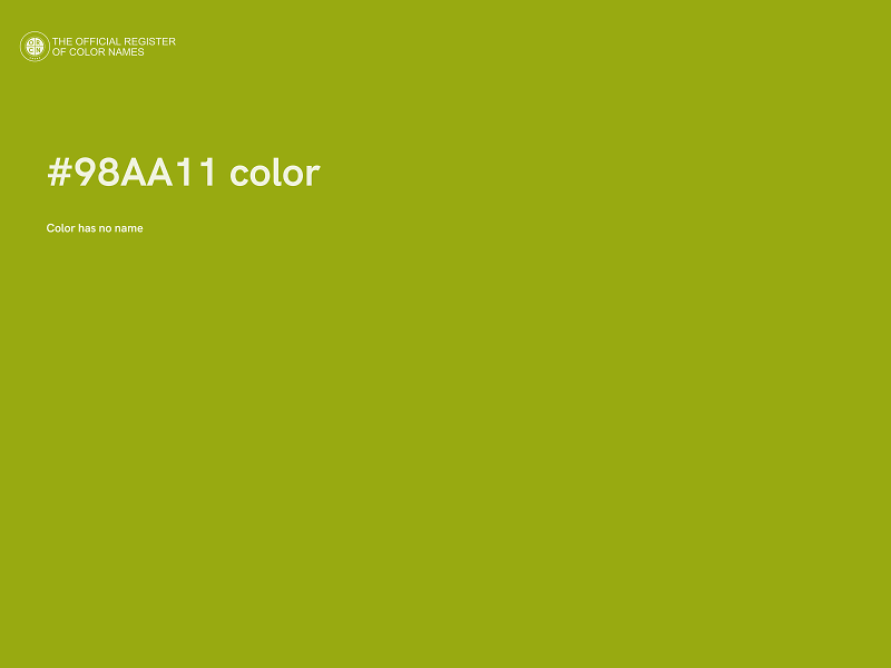 #98AA11 color image