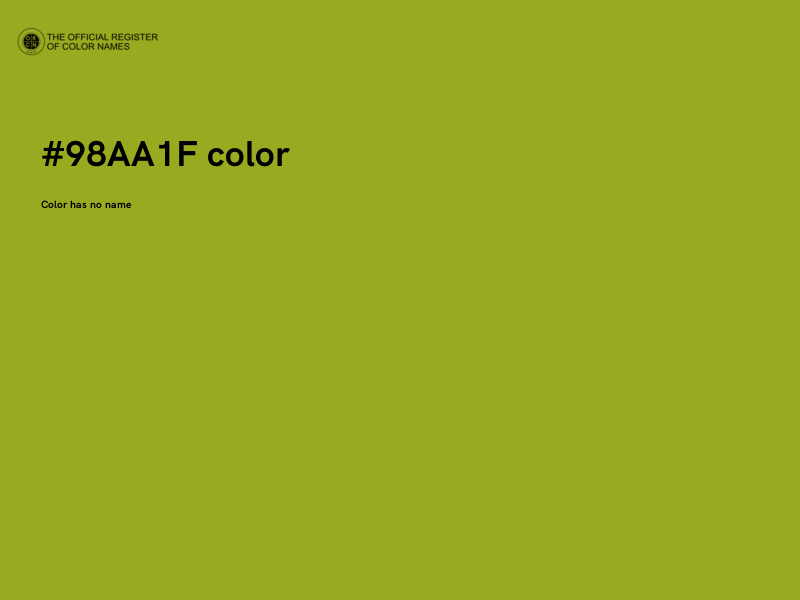 #98AA1F color image