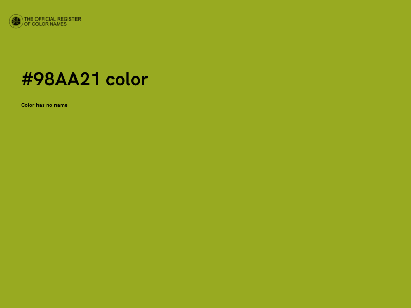 #98AA21 color image
