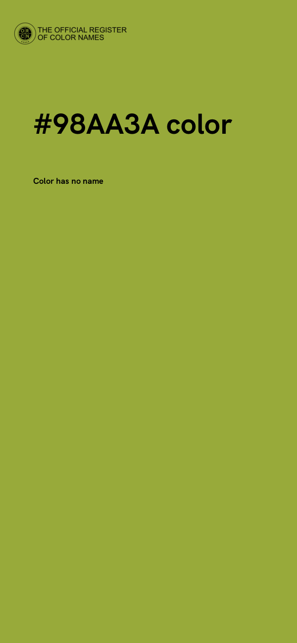 #98AA3A color image