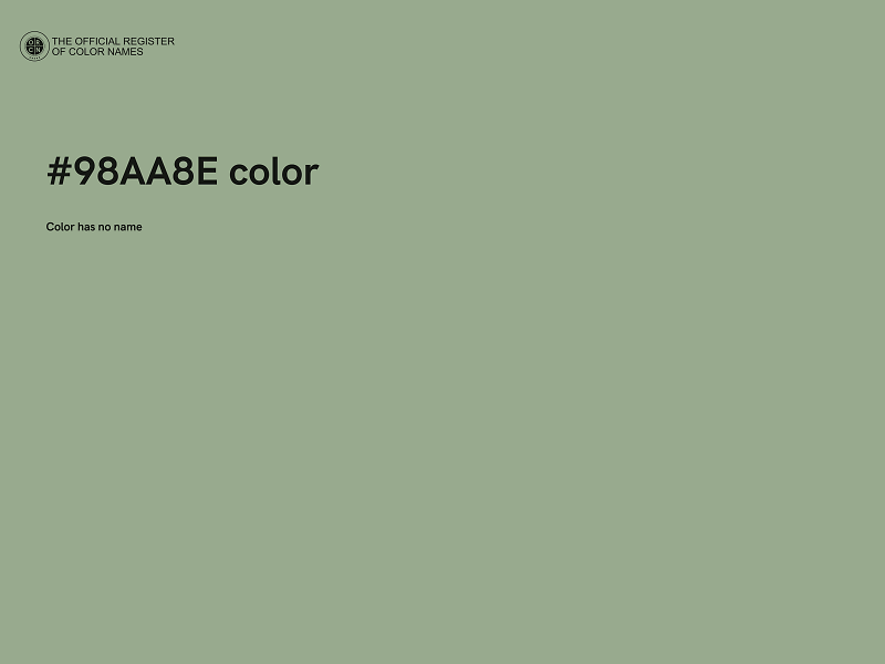 #98AA8E color image