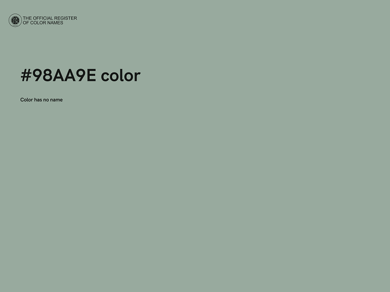 #98AA9E color image