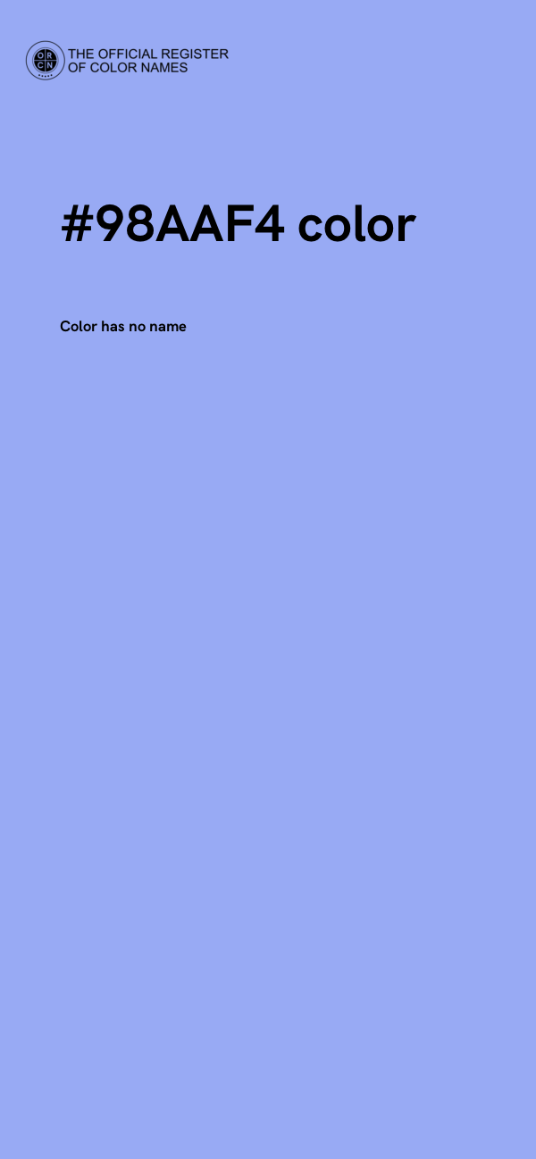 #98AAF4 color image