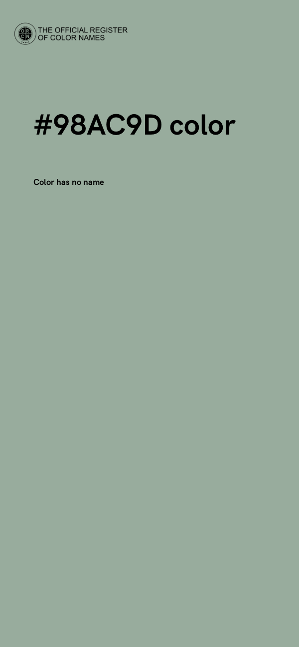 #98AC9D color image