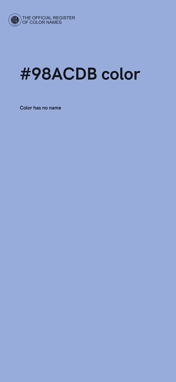 #98ACDB color image