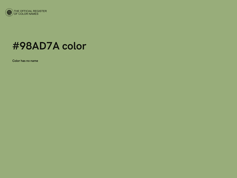 #98AD7A color image