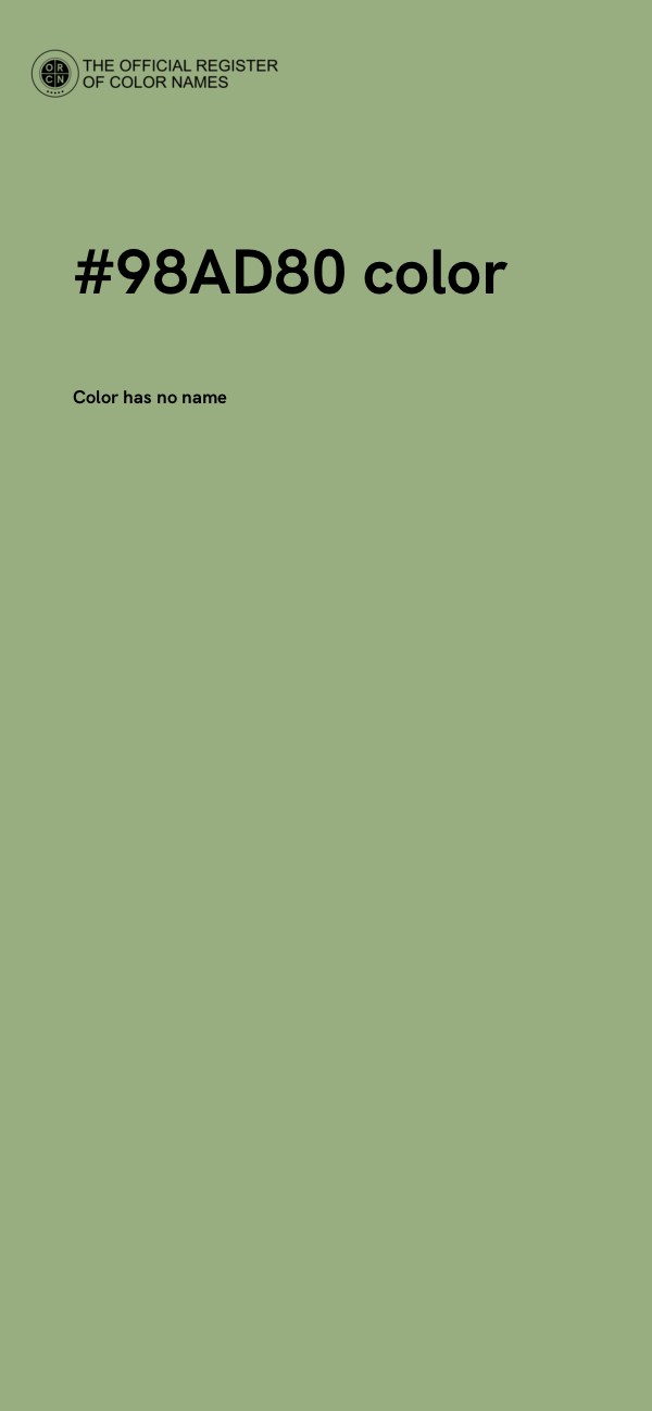 #98AD80 color image