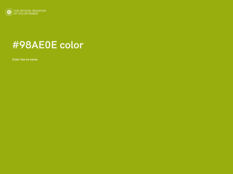 #98AE0E color image