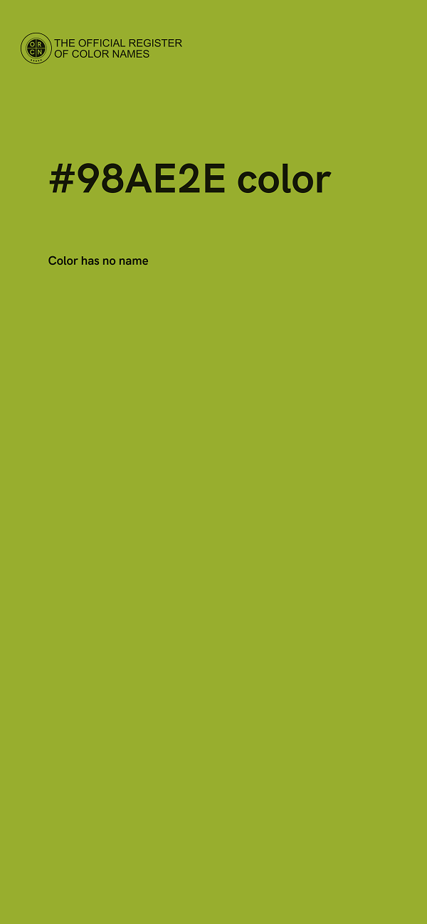 #98AE2E color image