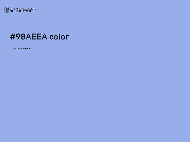 #98AEEA color image