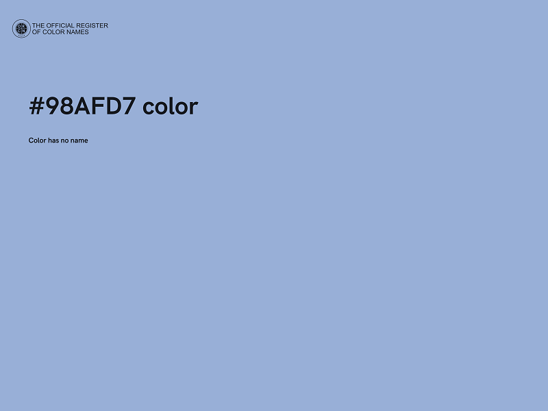 #98AFD7 color image