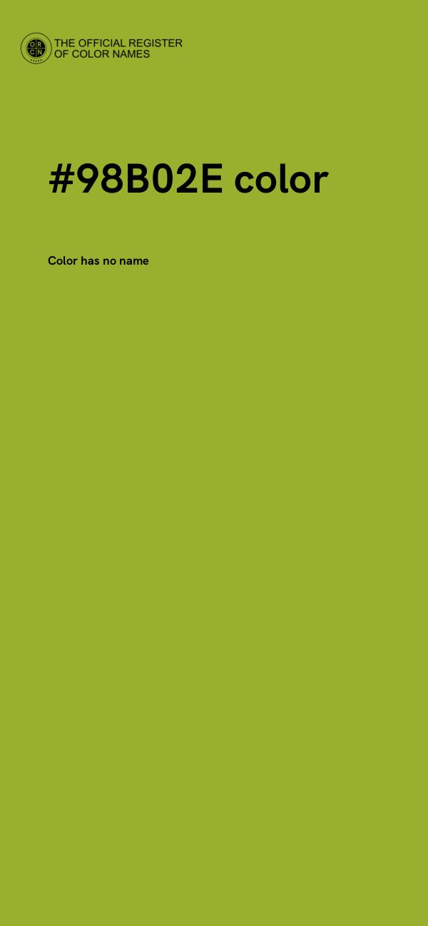 #98B02E color image