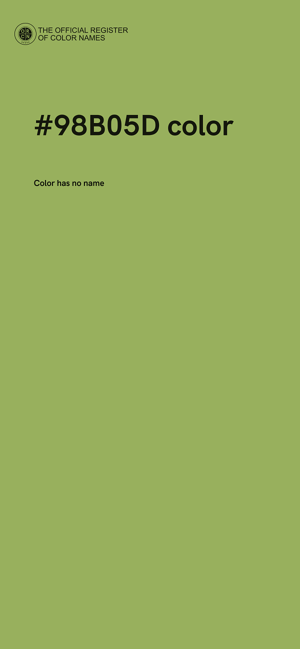 #98B05D color image