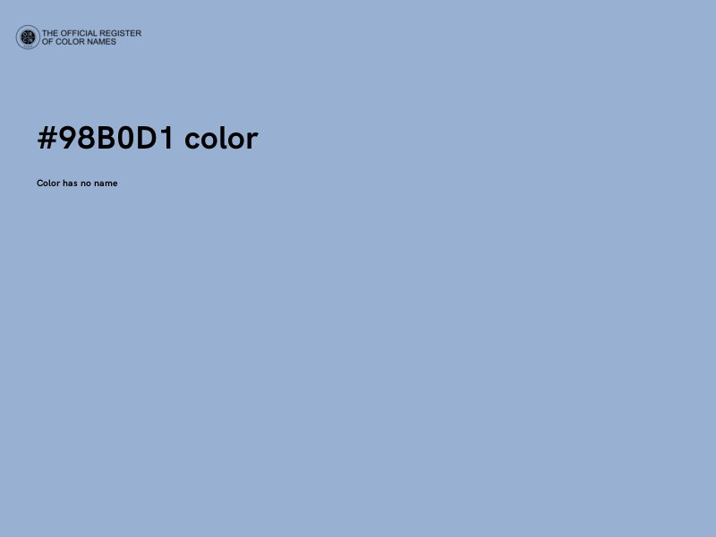 #98B0D1 color image
