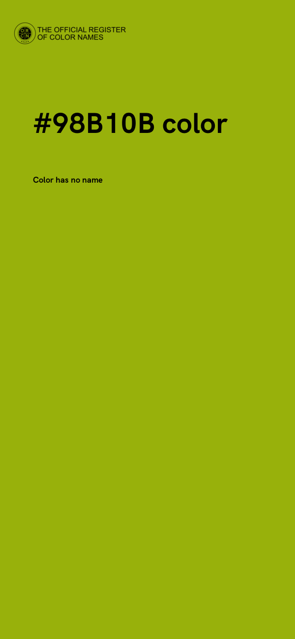 #98B10B color image