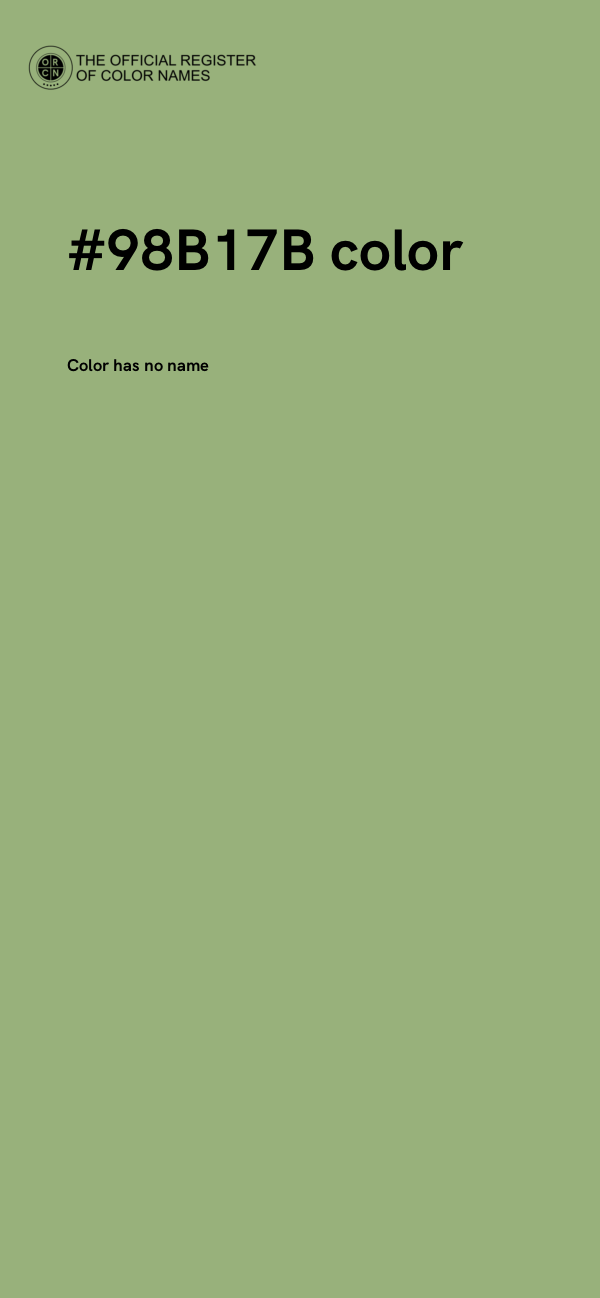 #98B17B color image