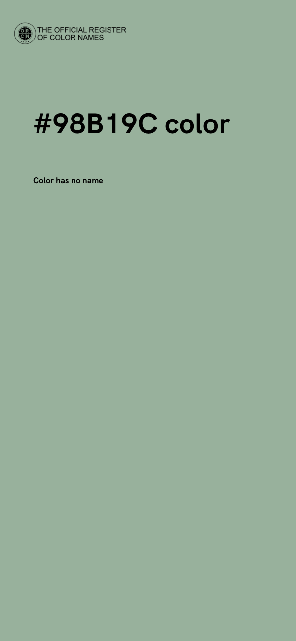 #98B19C color image