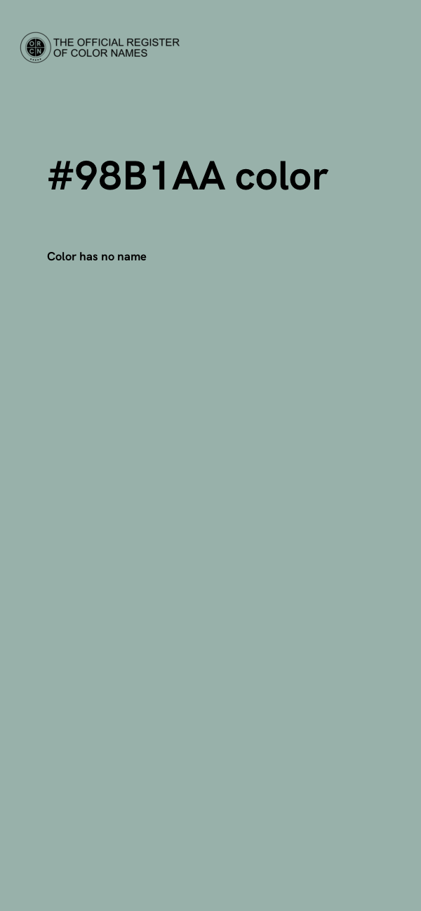 #98B1AA color image